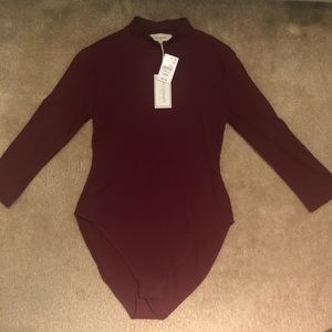 Burgundy Bodysuit